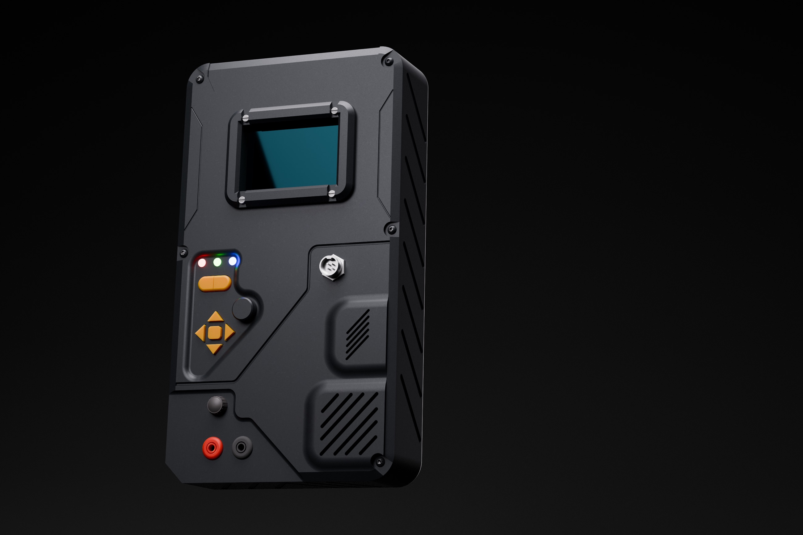 Artemis Nomad rugged handheld field-diagnostic multitool, dark render