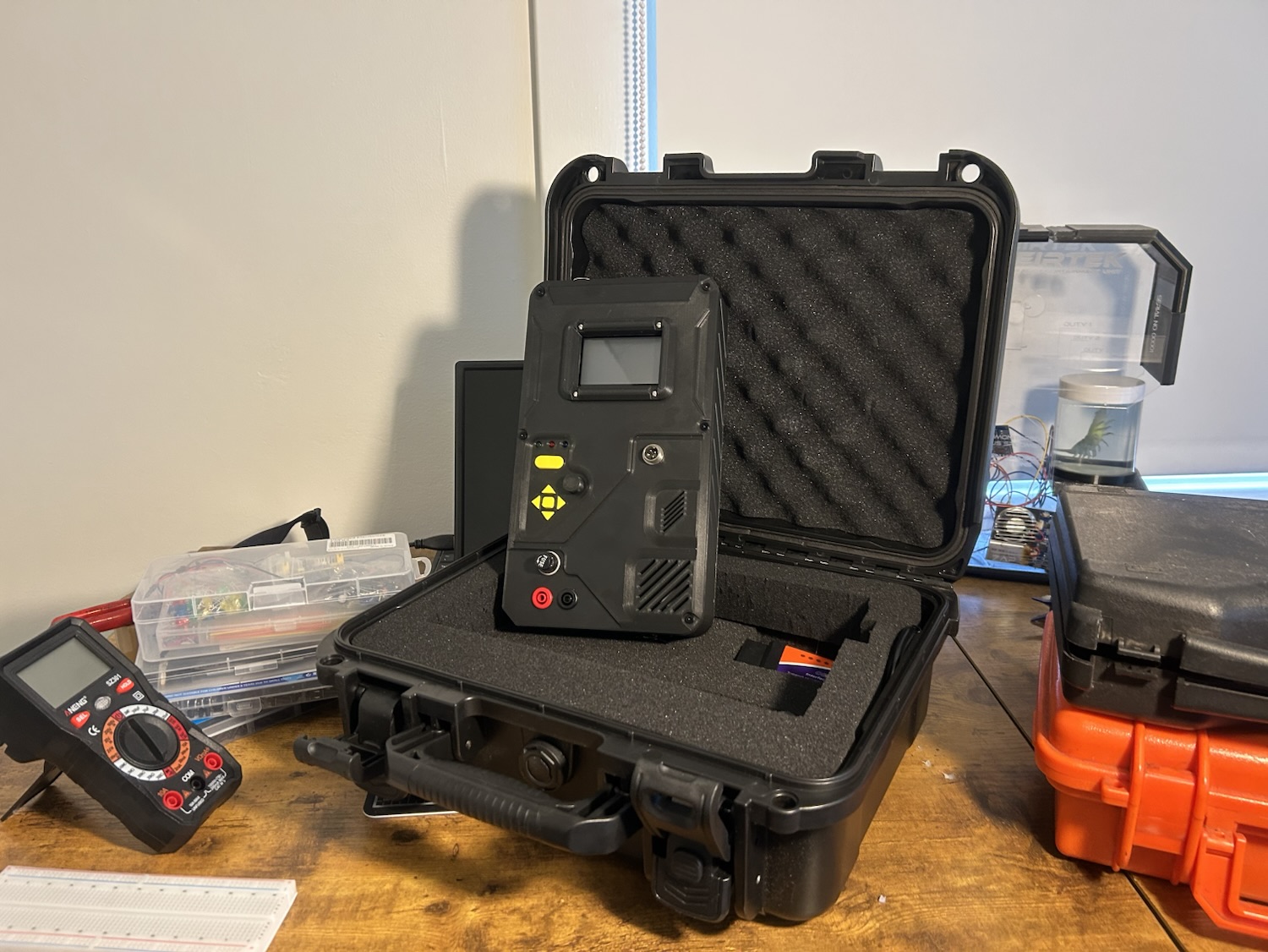 Artemis Nomad packed in a protective field case with tools