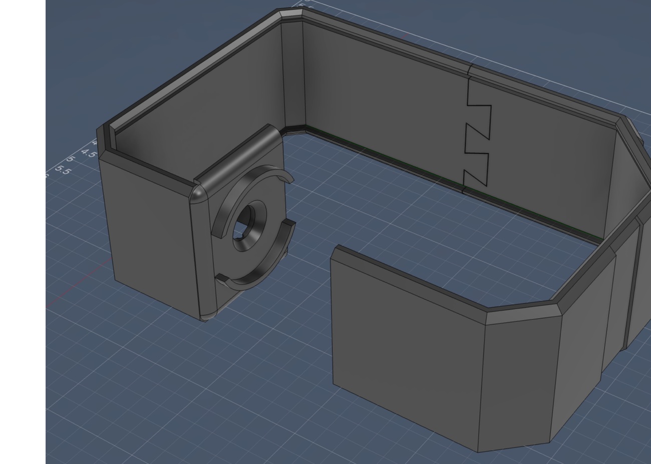 Fusion CAD model of the Specimen Lamp shell